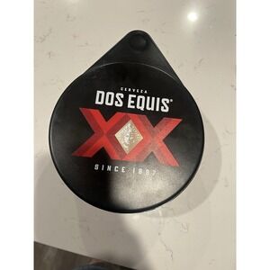 Dos Equis 3 Tier Glass Rimmer for Salt, Sugar, Lime Juice Compartments